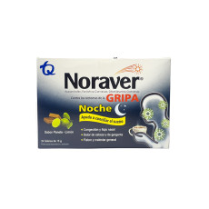 NORAVER GRIPA-BEBIDA NOCHE 15 GR CAJA X 24 SOBRES